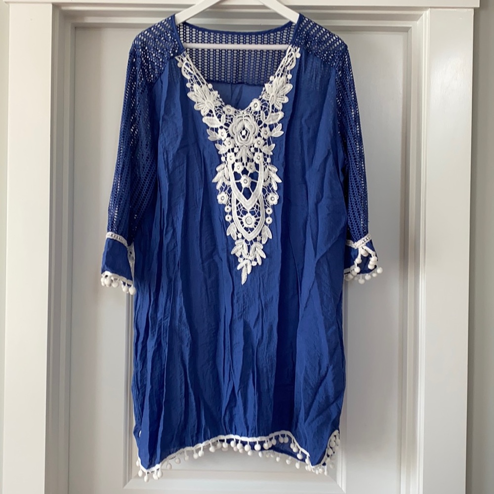 Blue Beach Coverup